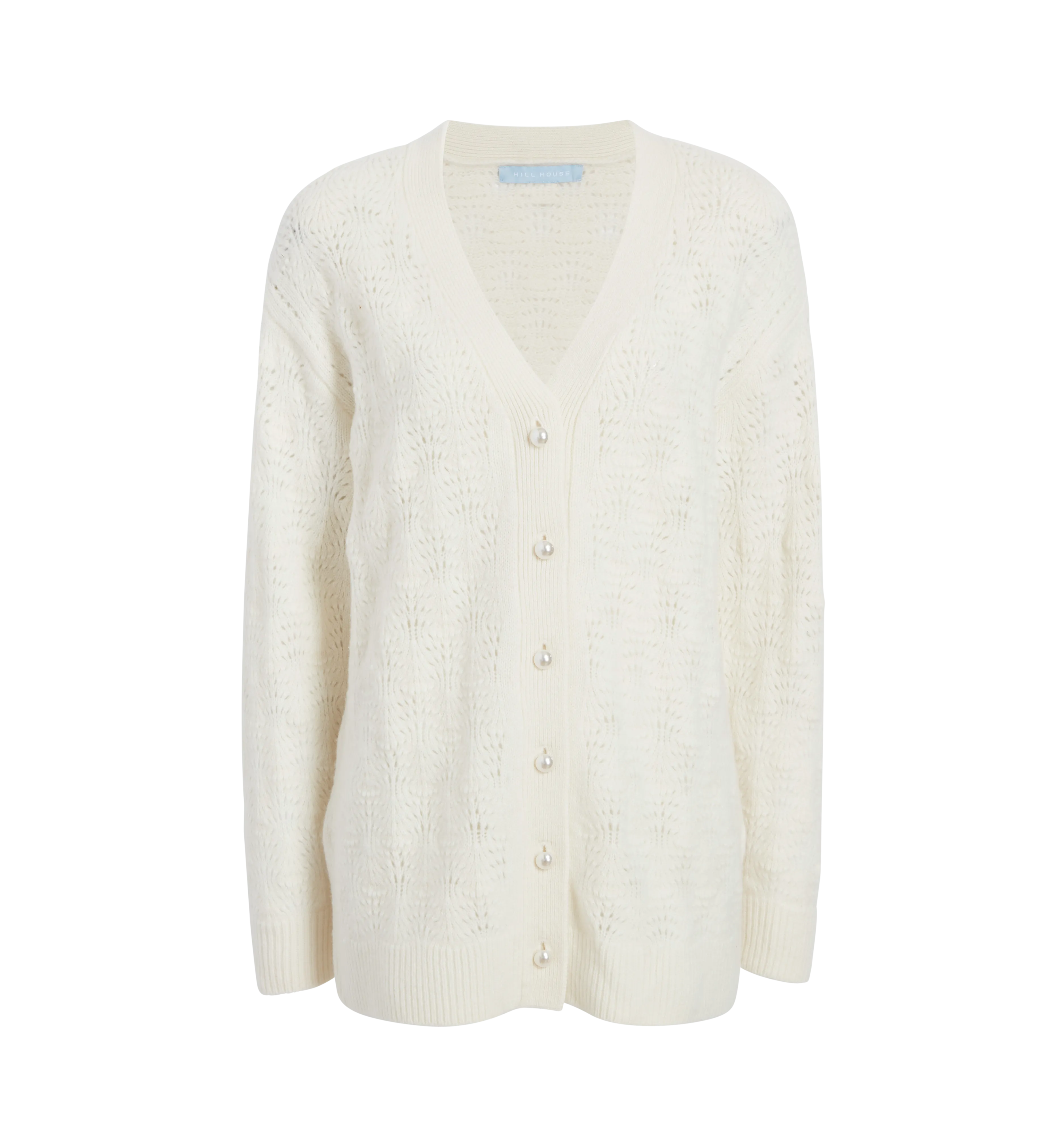 The Grandpa Cardigan - Cream Merino Wool