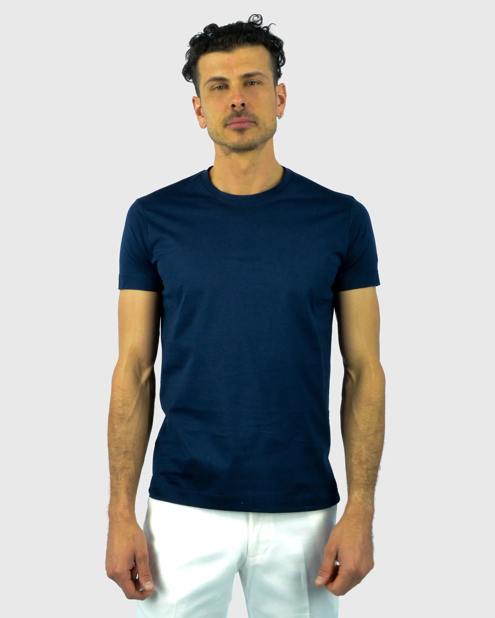 TOMBOLINI WJ35-ZJDZ-TB SS NAVY CREW T-SHIRT